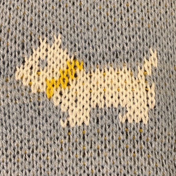 Stranger Things Blue Scottie Dog Sweater Medium M - Picture 7 of 12